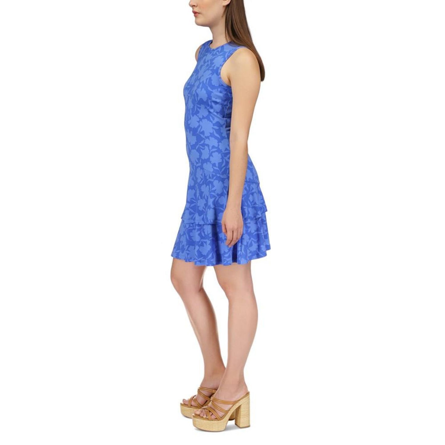 Petite Tonal-Shadow Fleur Dress