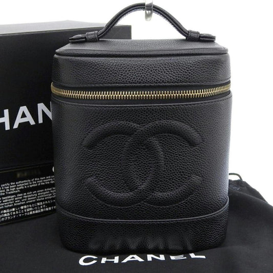 Chanel Vanity Leather Clutch Bag (Pre-Owned)