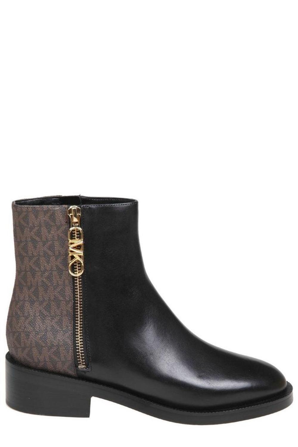 Michael Michael Kors Regan Monogram Printed Zipped Boots