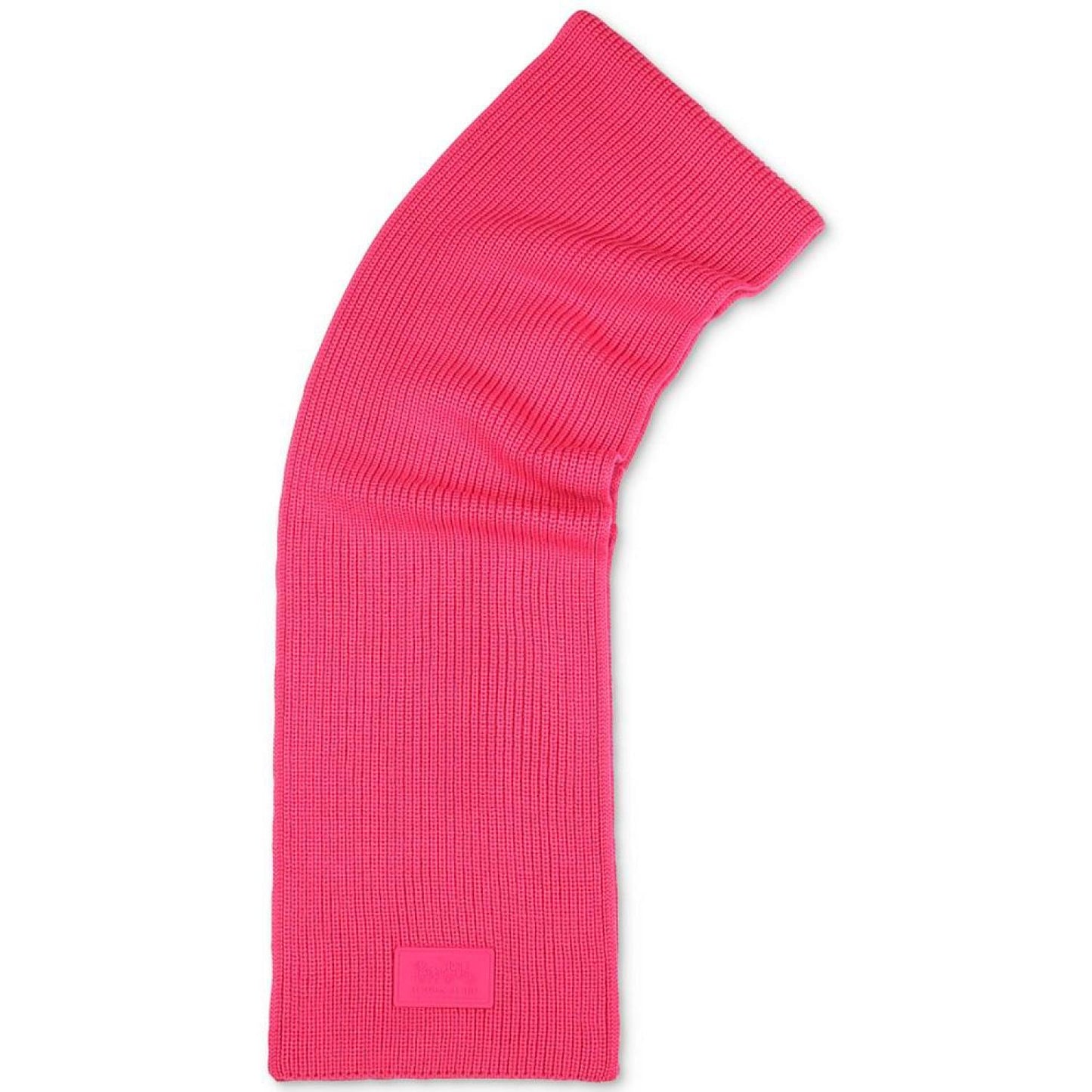 Women's Ribbed-Knit Logo-Patch Scarf