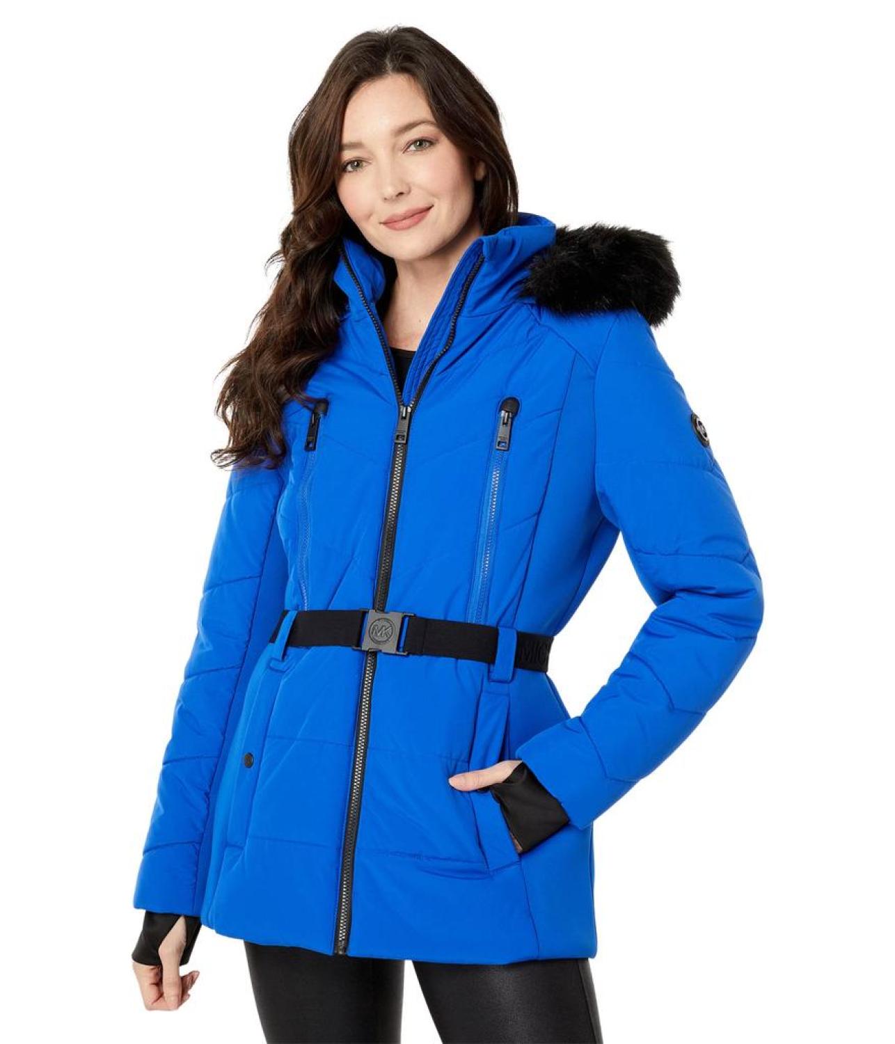 Belted Active Short Puffer Jacket A422095Q