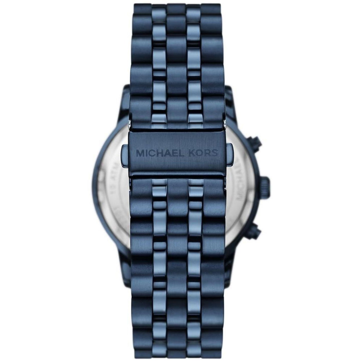 Men's Hutton Chronograph Navy Stainless Steel Bracelet Watch, 43mm