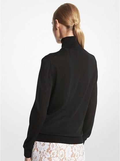 Joan Featherweight Silk Turtleneck Sweater