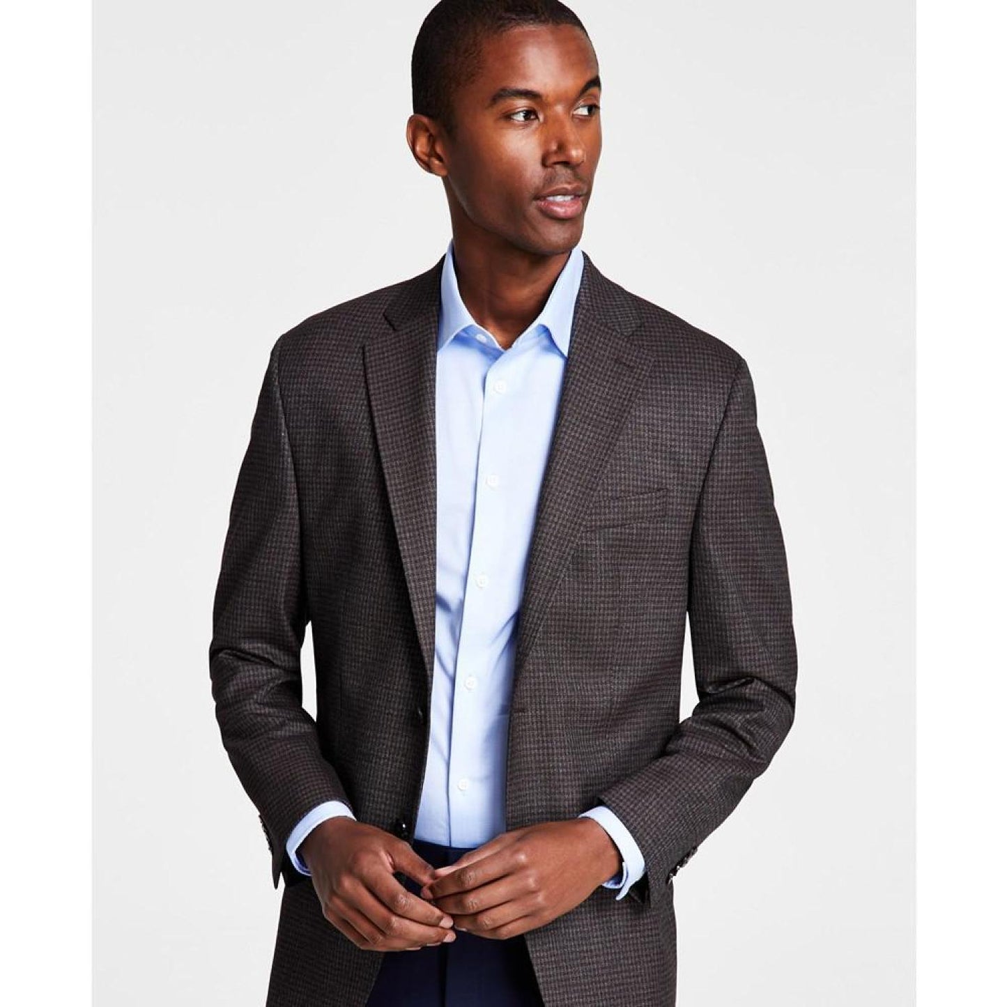 Men's Classic-Fit Stretch Check Sport Coat