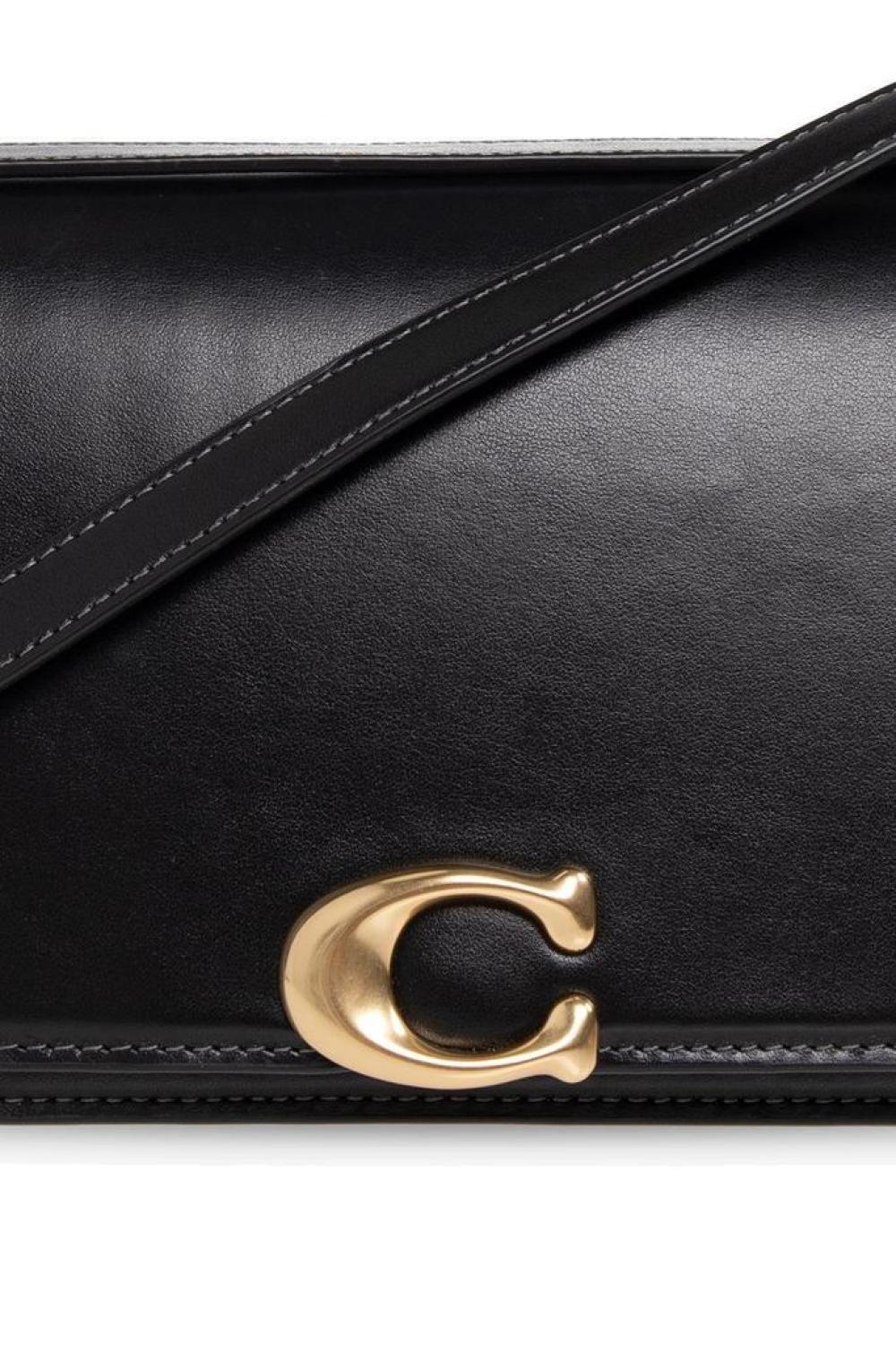 Coach Bandit Logo Plaque Shoulder Bag