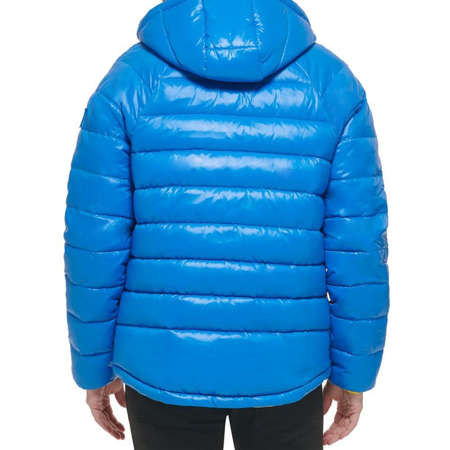 Men's Reversible Quilted Full-Zip Hooded Puffer Jacket