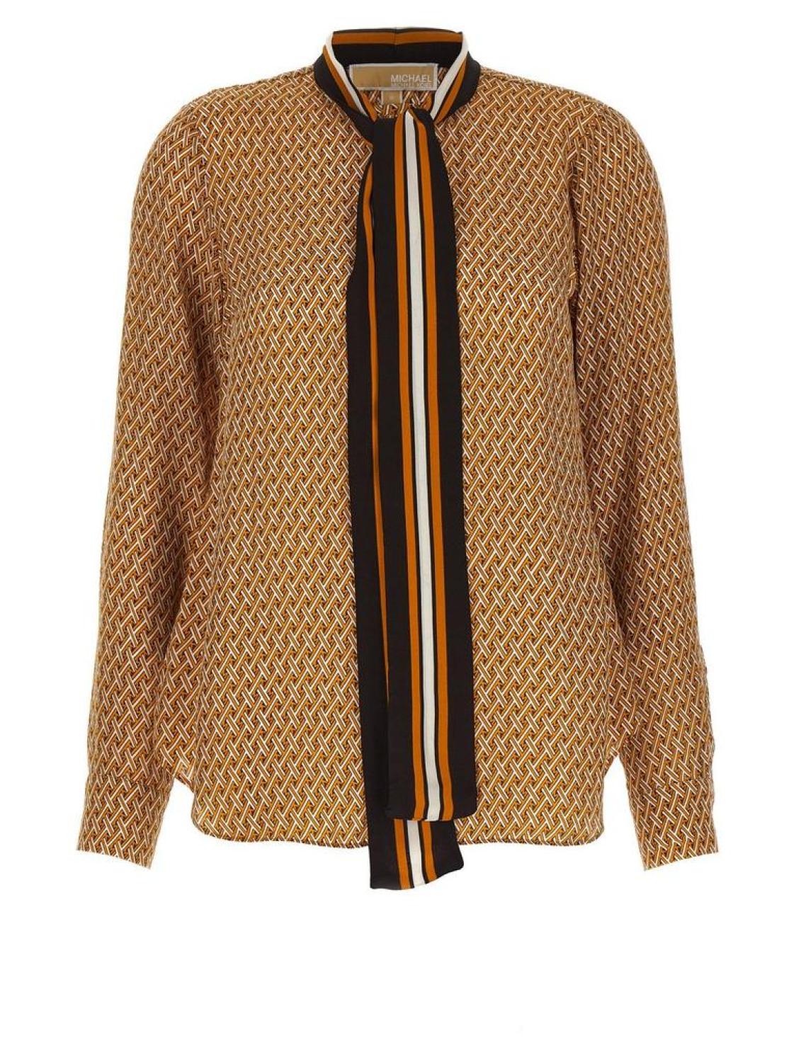 Michael Michael Kors Geometric Printed Satin Shirt