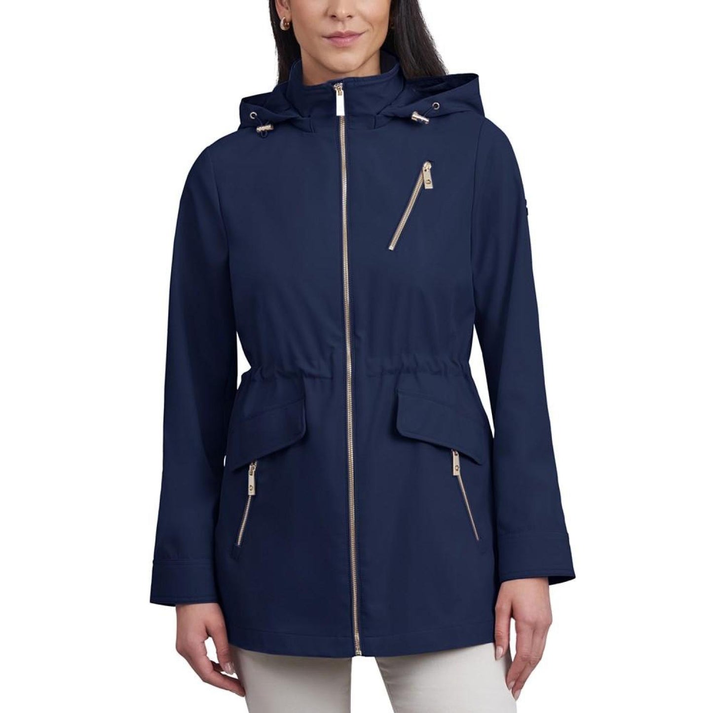 Women's Hooded Water-Resistant Anorak Coat