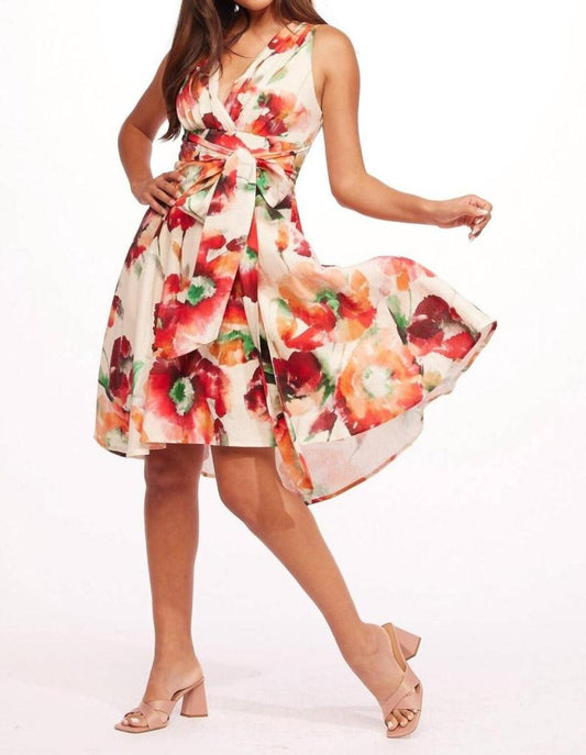 Masha Dress In Wild Poppies