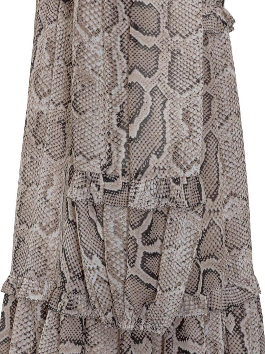 Michael Michael Kors Animal Print V-Neck Dress