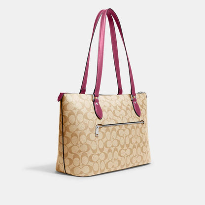 Coach Outlet Gallery Tote In Signature Canvas