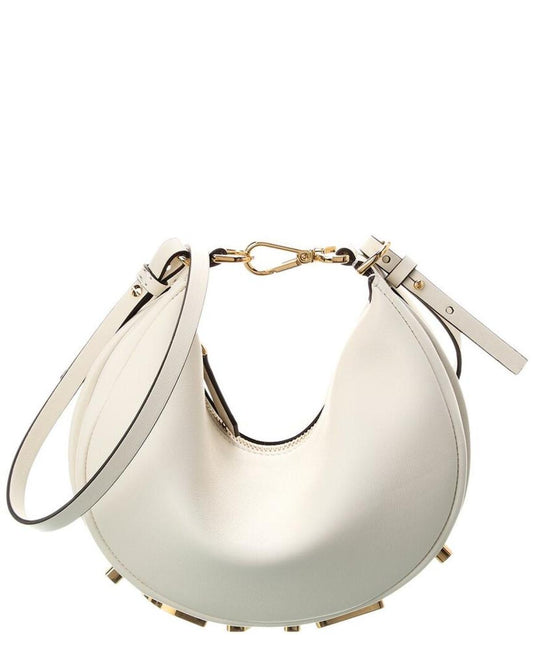 FENDI Fendigraphy Mini Leather Hobo Bag