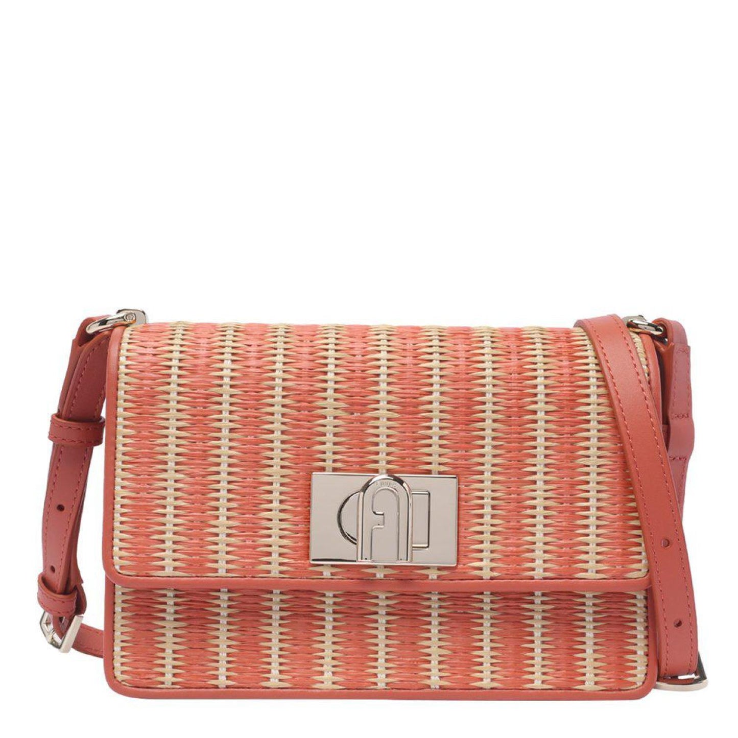 Furla 1927 Mini Striped Wowen Shoulder Bag