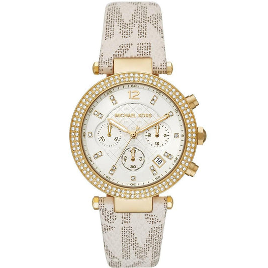 Women's Parker Chronograph Vanilla Signature Logo Strap Watch 39mm