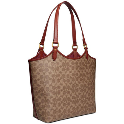 Signature Coated Canvas Day Tote with Removable Pouch