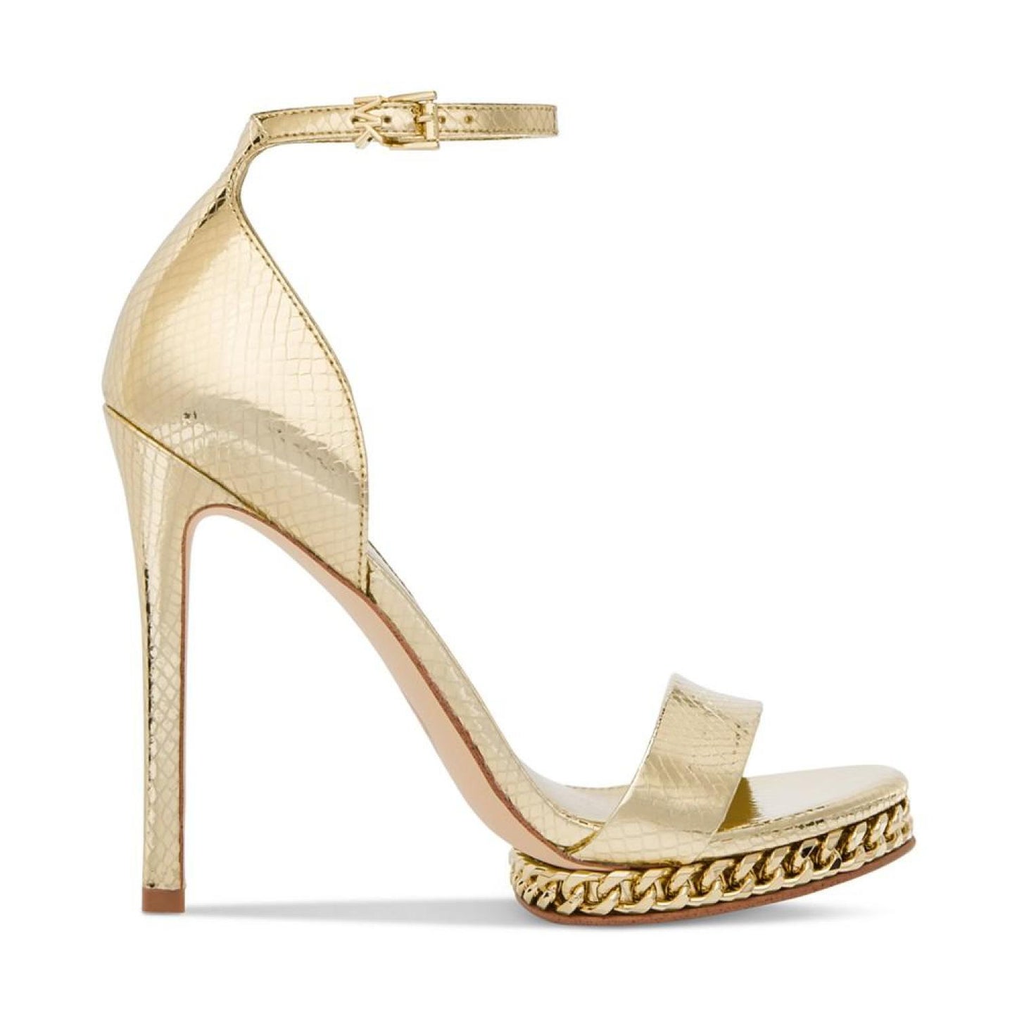 Jordyn Chain Embellished Ankle-Strap Dress Sandals