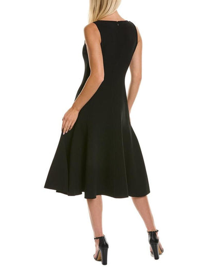 Michael Kors Collection Wool-Blend Crepe A-Line Dress