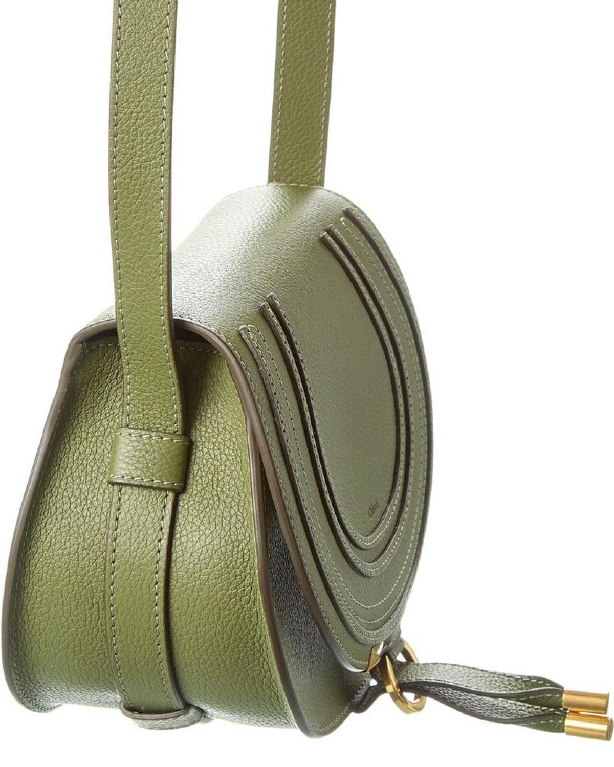 Chloé Marcie Small Leather Saddle Bag