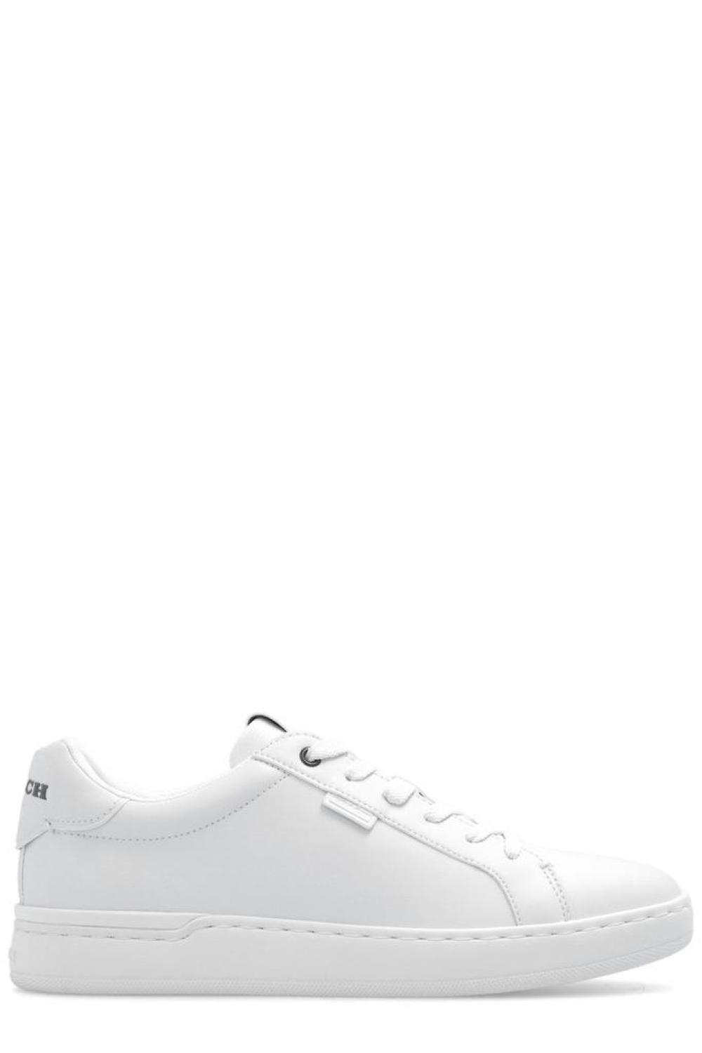 Coach Logo Embossed Low-Top Sneakers