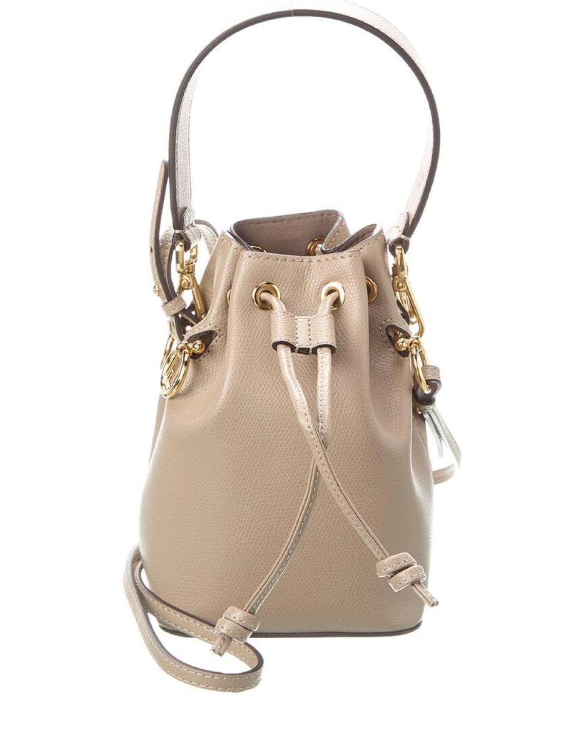 FENDI Mon Tresor Mini Leather Bucket Bag