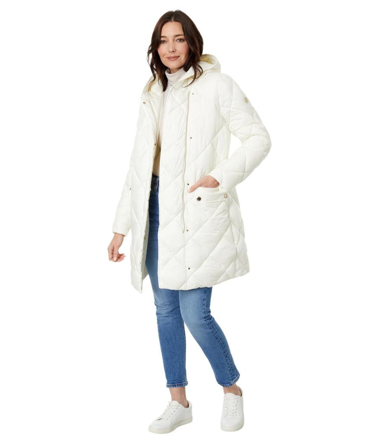 Hooded Long Quilt Puffer M426079C68