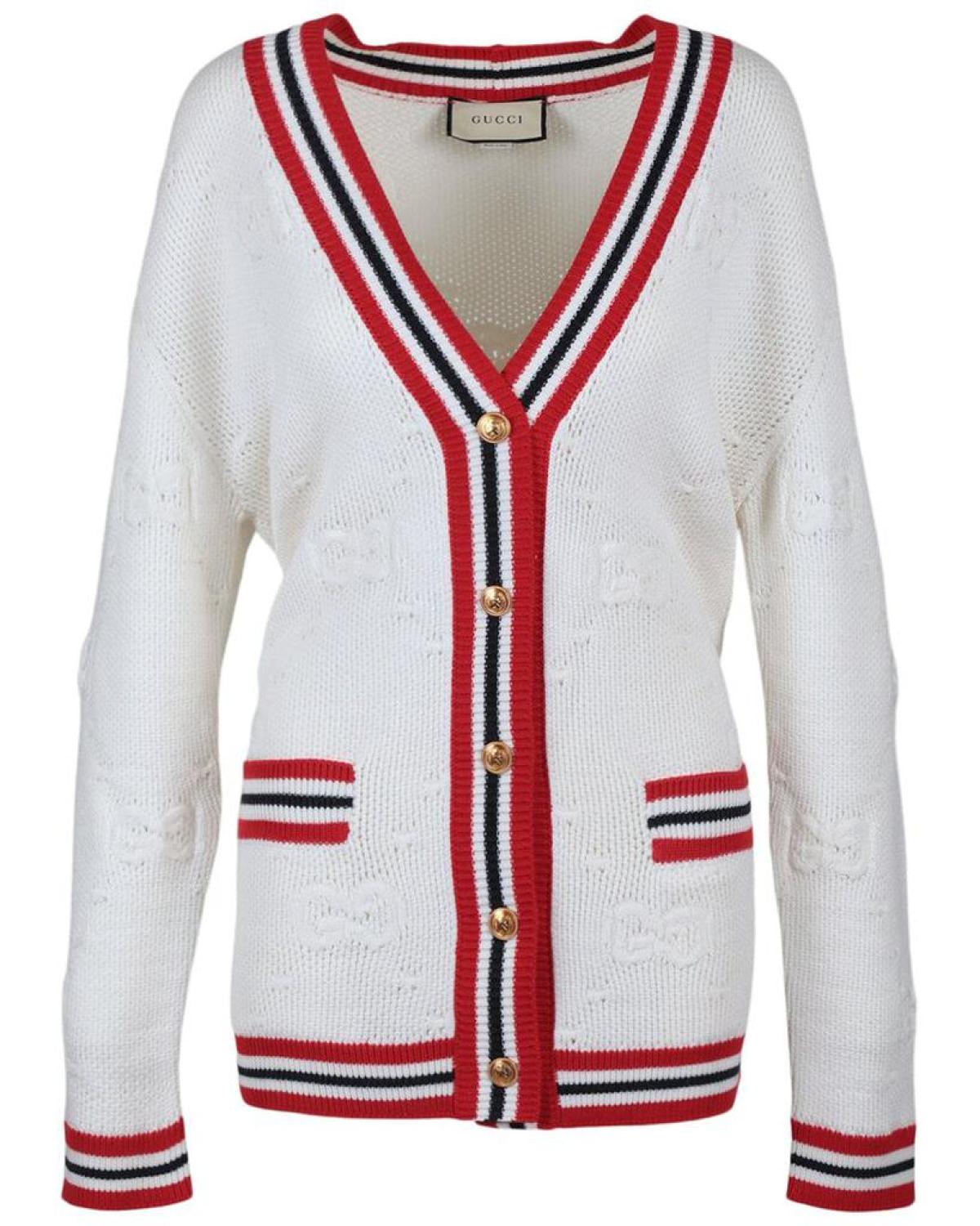 Gucci GG Wool & Silk-Blend Cardigan