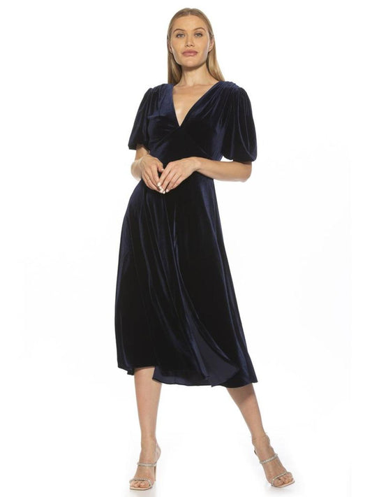 Nola Velvet Midi Dress