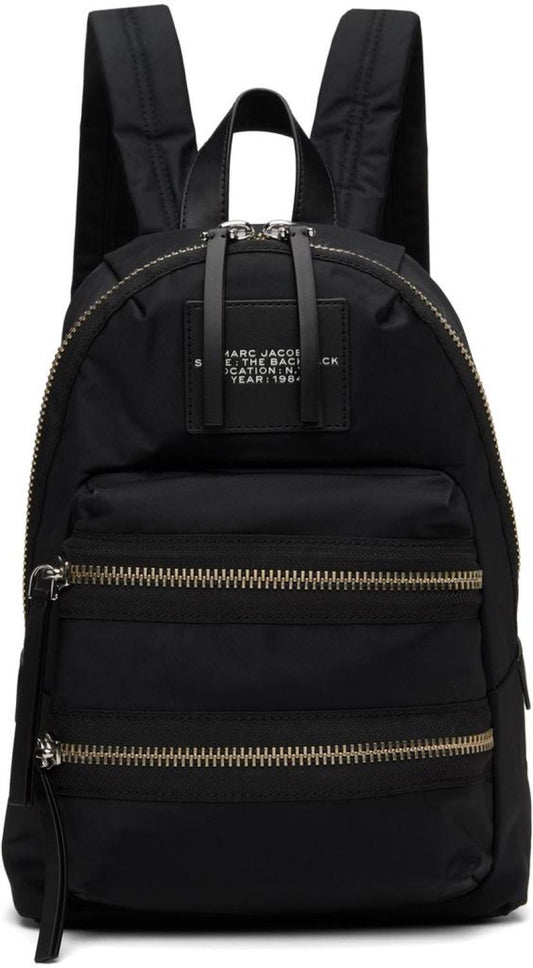 Black Medium Biker Backpack