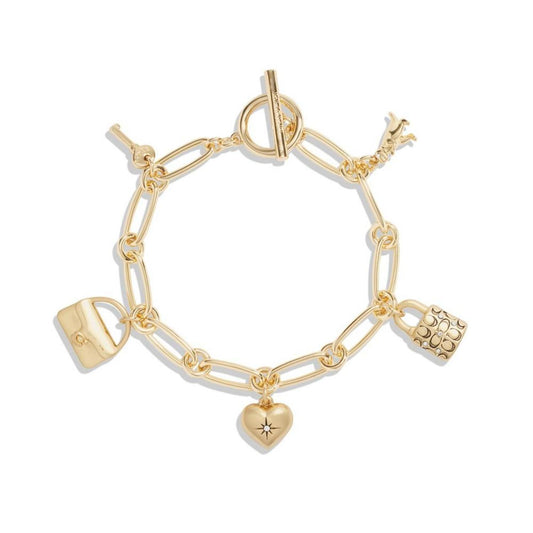 Faux Stone Iconic Charm Bracelet