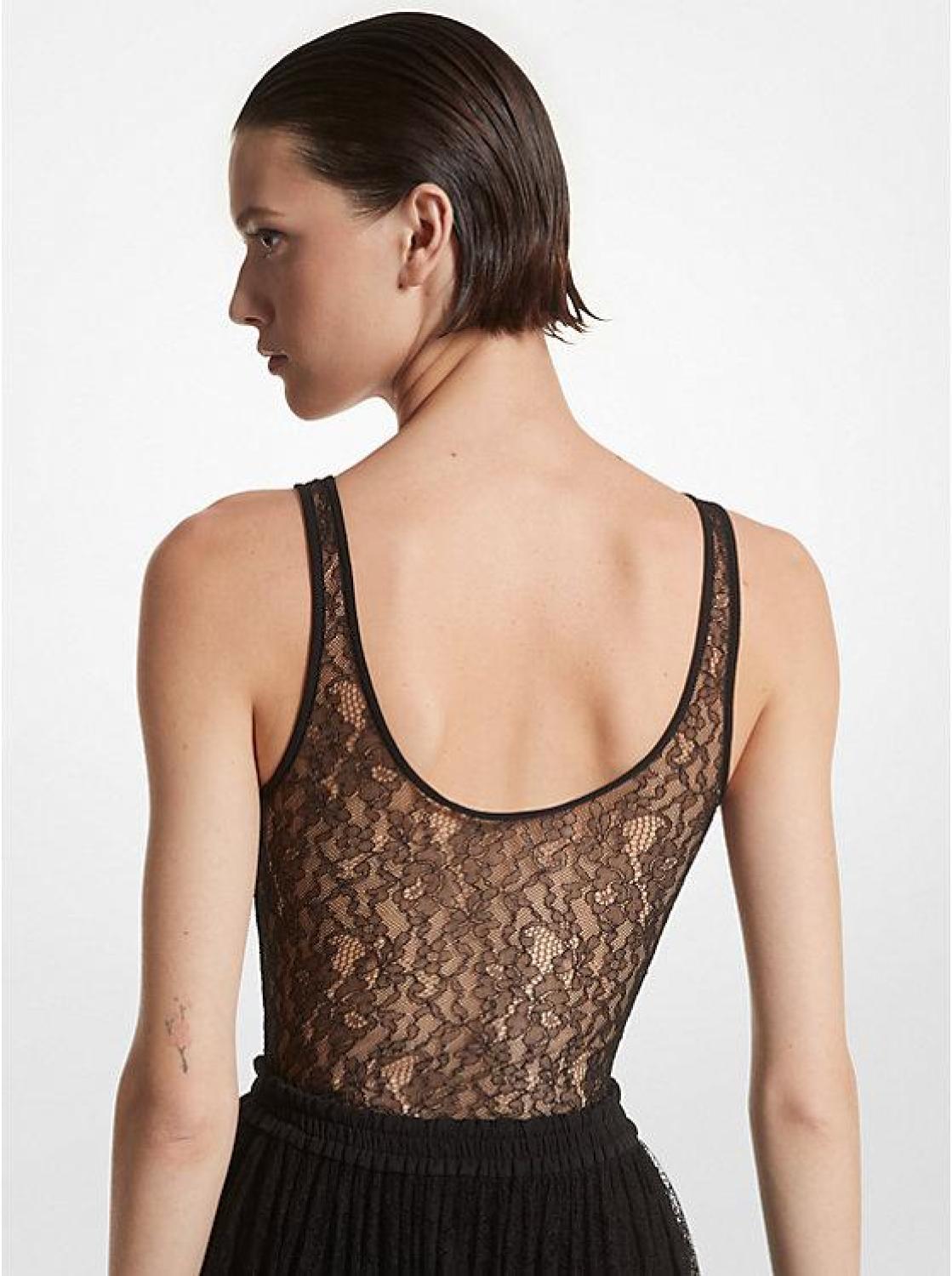 Stretch Chantilly Lace Bodysuit