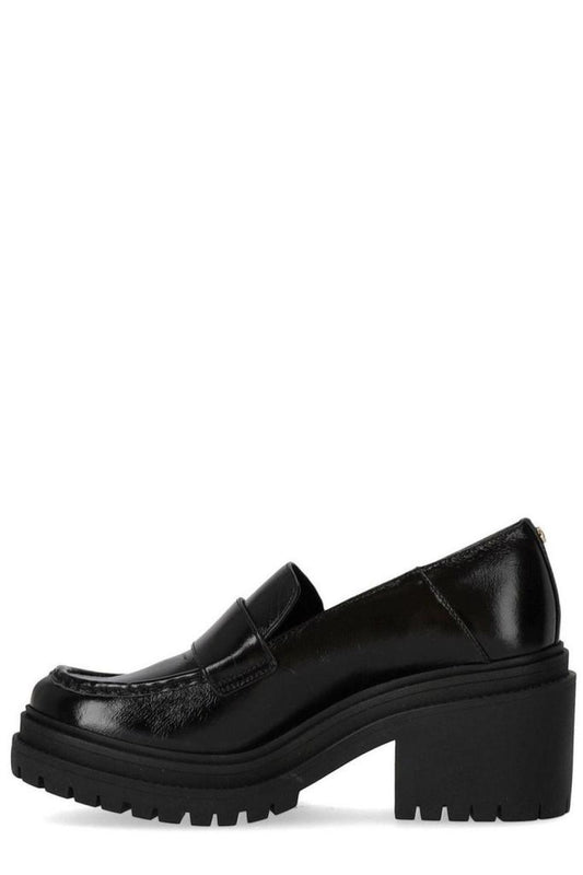 Michael Michael Kors Round Toe Block-Heel Loafers