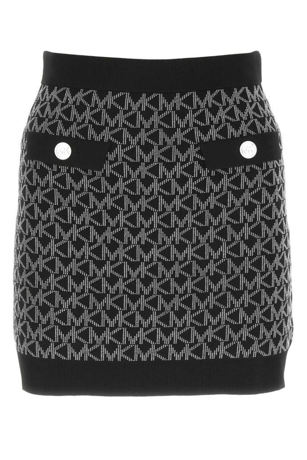 Michael Michael Kors Logo Jacquard Mini Skirt