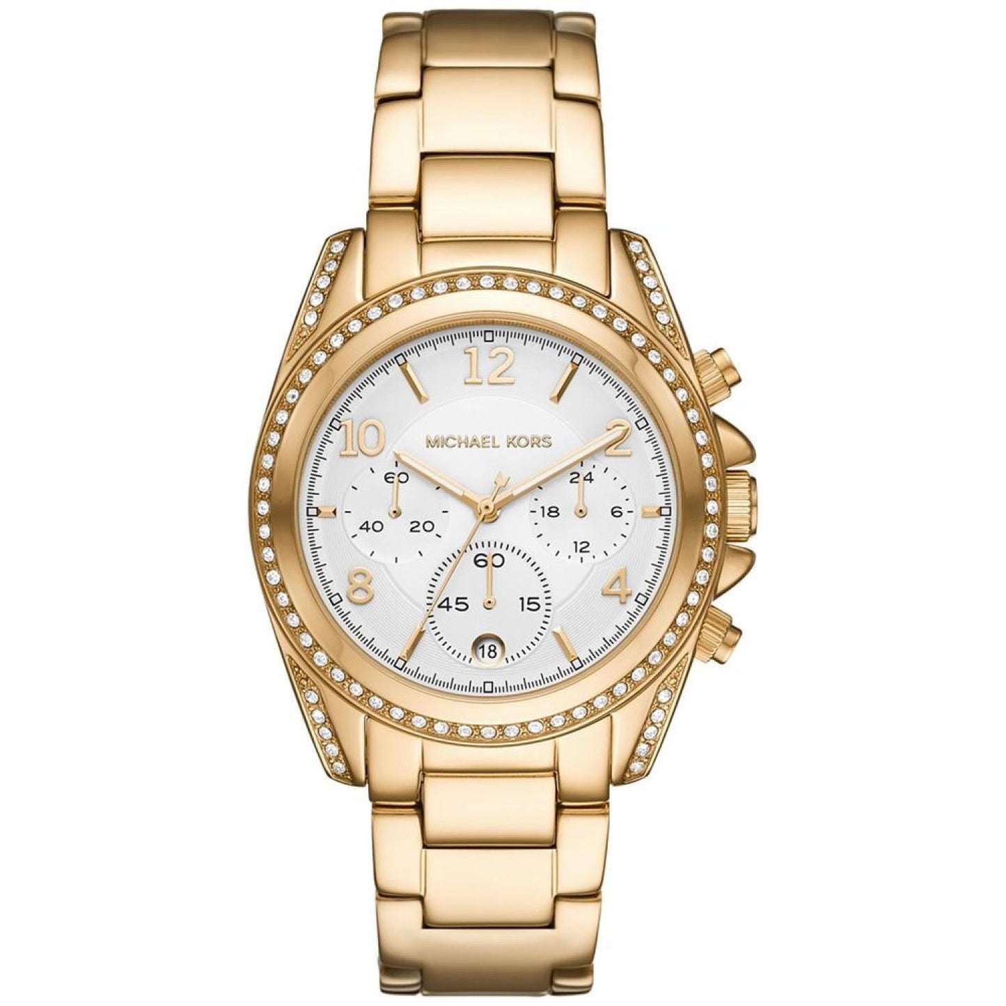 Women's Chronograph Blair Gold-Tone Stainless Steel Bracelet Watch 39mm