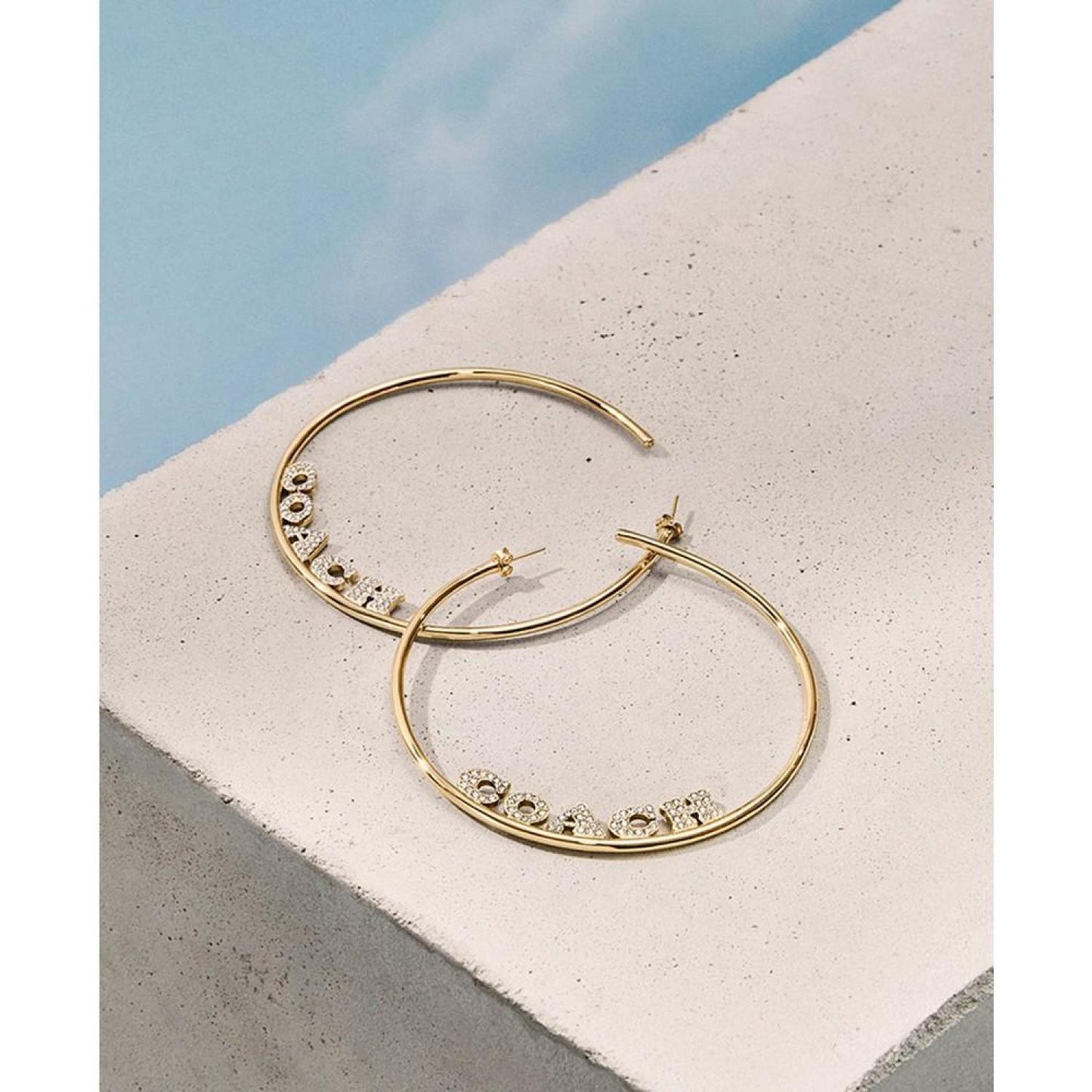 Women's Signature Logo Hoop Earrings