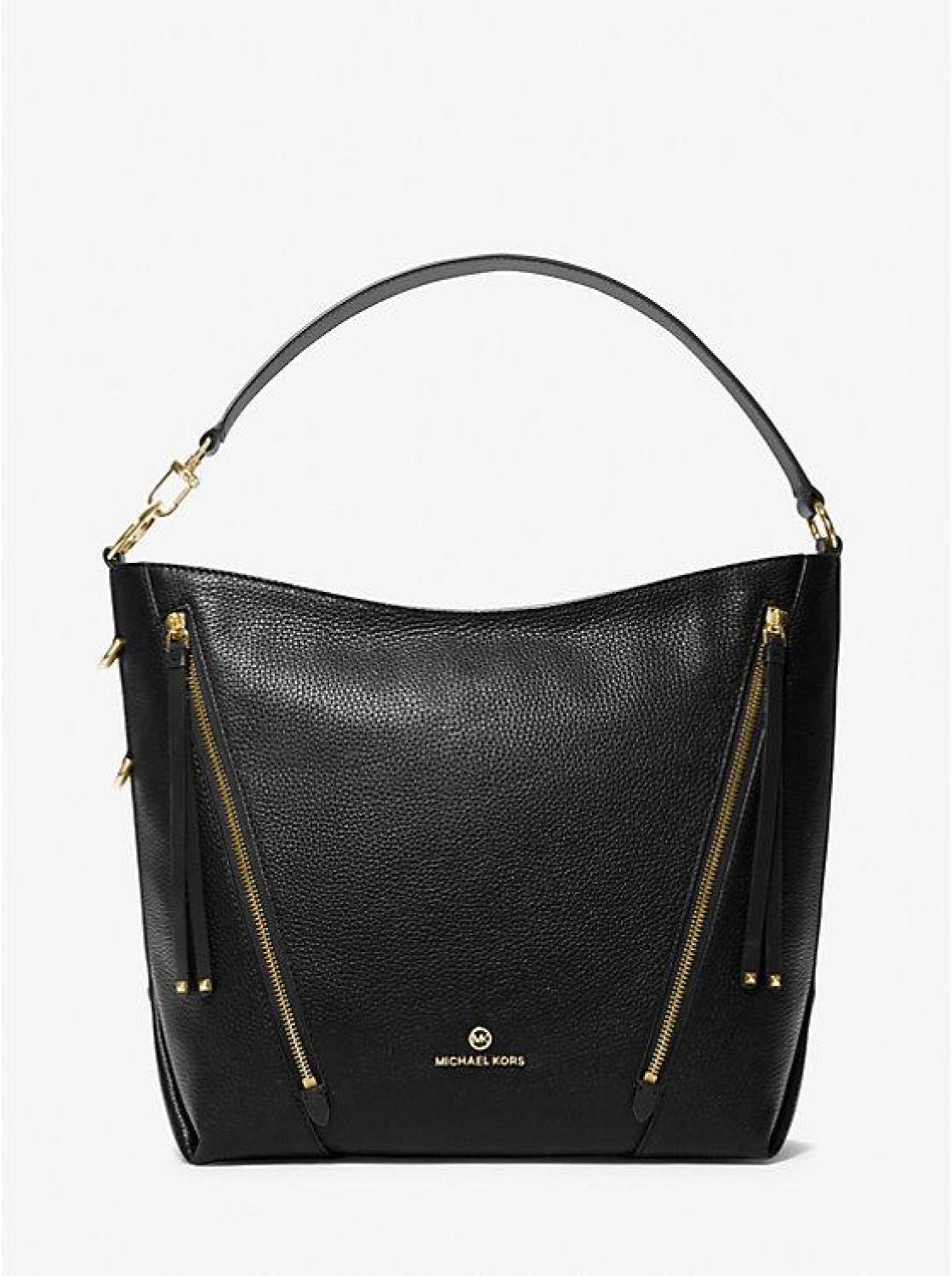 Brooklyn Large Pebbled Leather Shoulder Bag