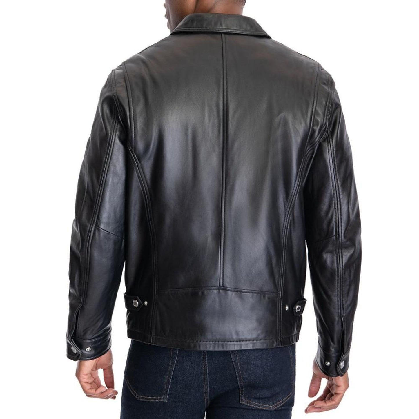 Men's James Dean Leather Jacket, Created for Macy's