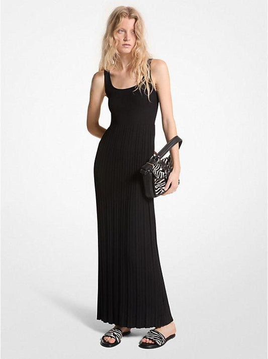 Ribbed Stretch Knit Maxi Dress