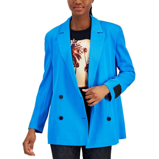 Women's Solid-Color Faux-Double Breasted Blazer