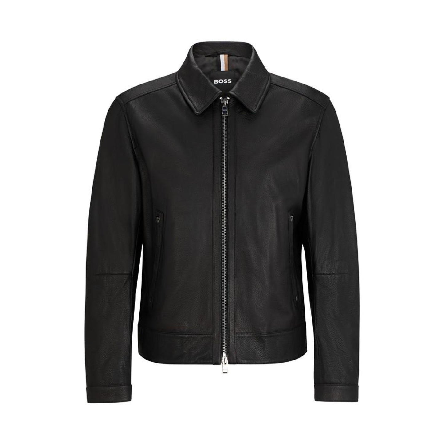 Men's Two-Way Zip Leather Jacket