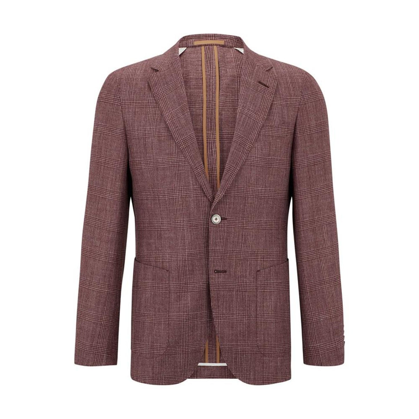 Men's Checked Slim-Fit Jacket