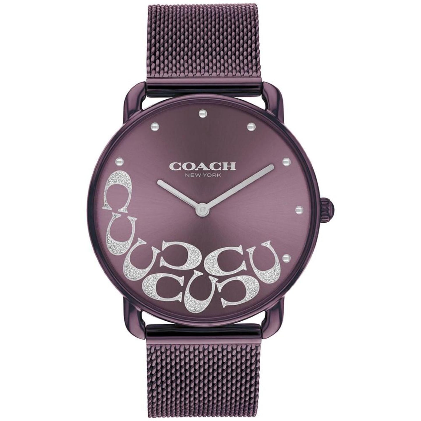 Women's Elliot Purple Stainless Steel Mesh Watch 36mm