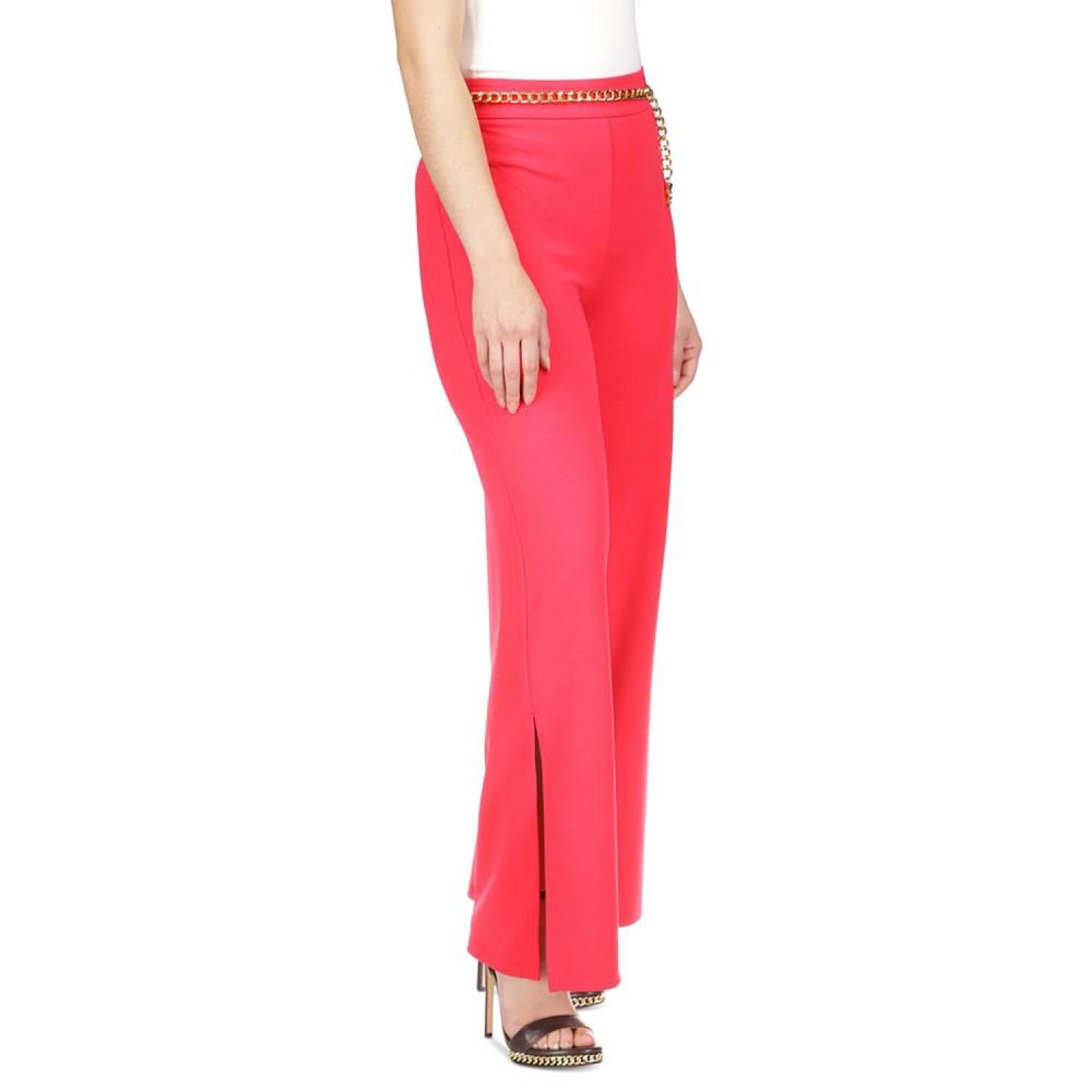 Women's MK Belt Wide-Leg Pants