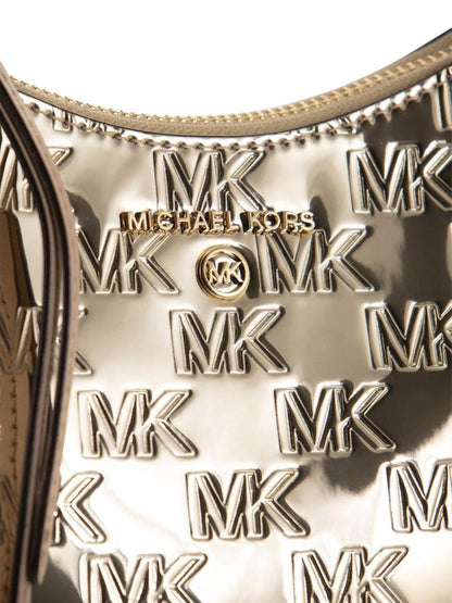 Michael Kors Logo Printed Zipped Small Shoulder Bag