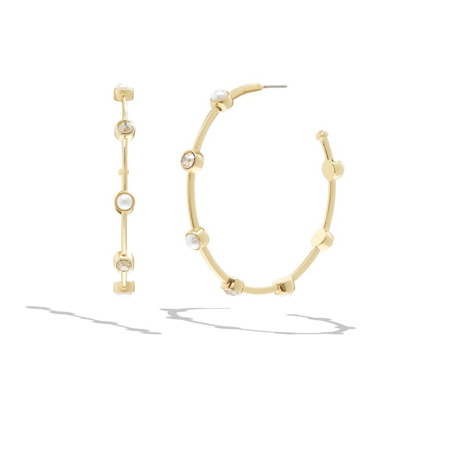 Pearl Hoop Earrings