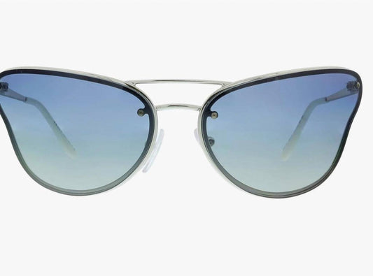 Catwalk 69Mm Sunglasses In Light Grey With Gradient Blue