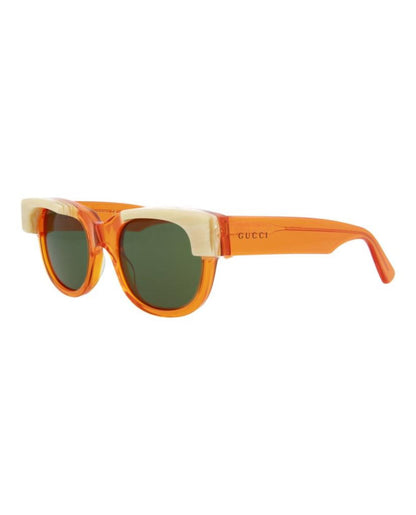 Round-Frame Acetate Sunglasses