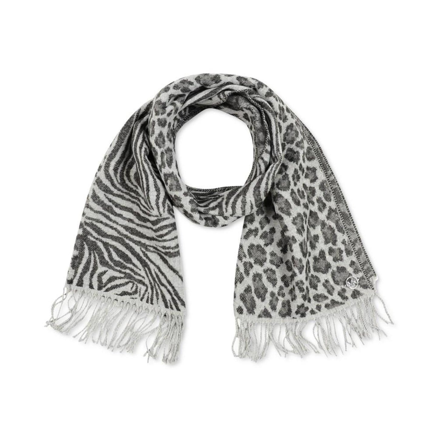 Women's Split-Animal-Print Scarf