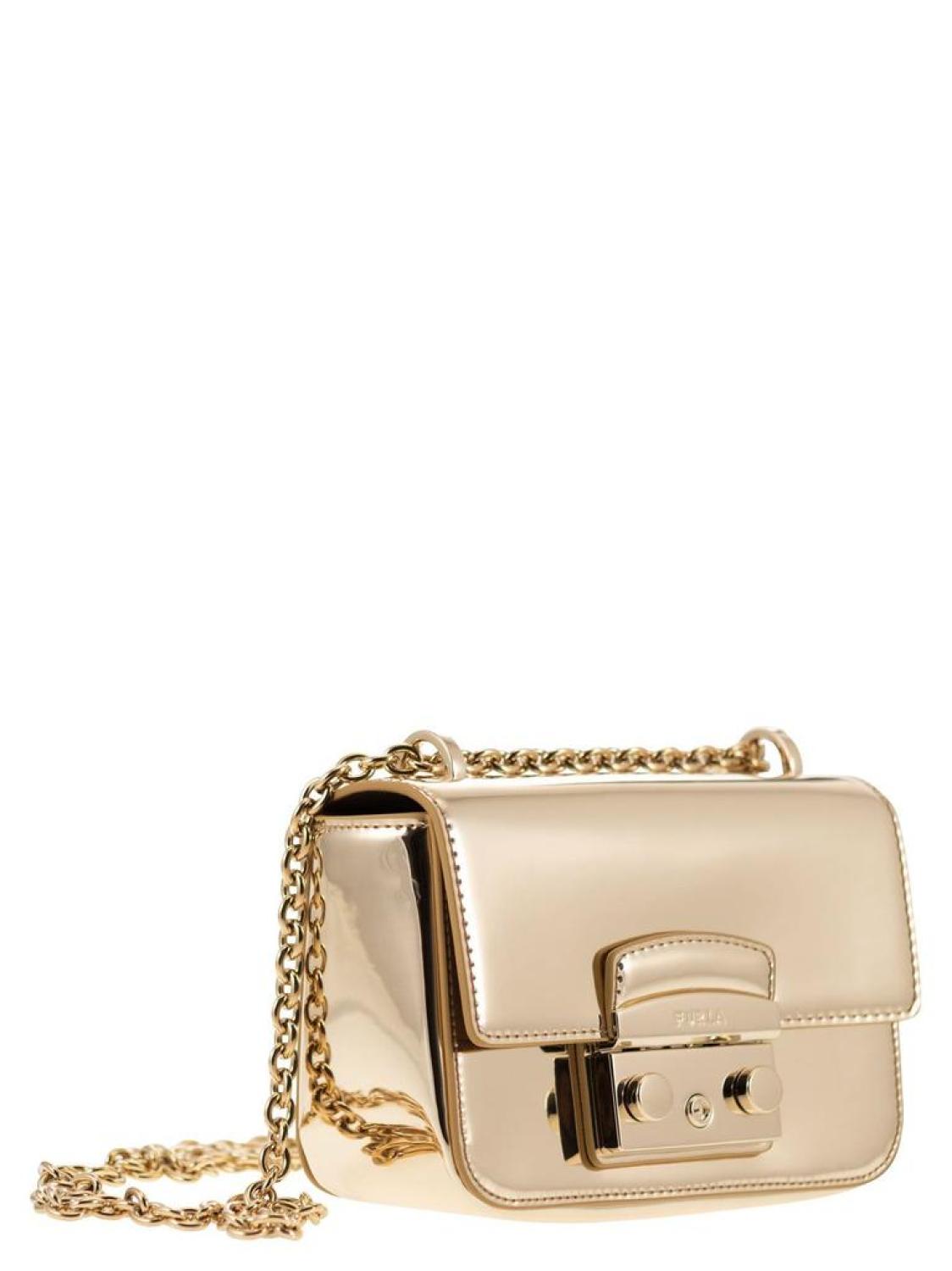 Furla Metropolis Logo Engraved Mini Crossbody Bag