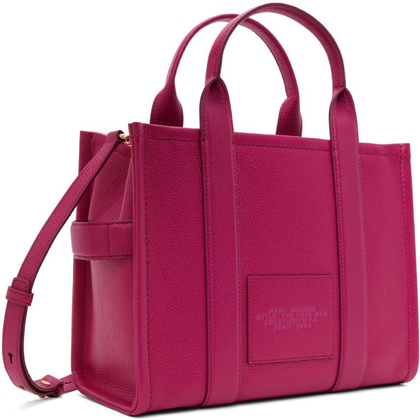 Pink 'The Leather Medium Tote Bag' Tote