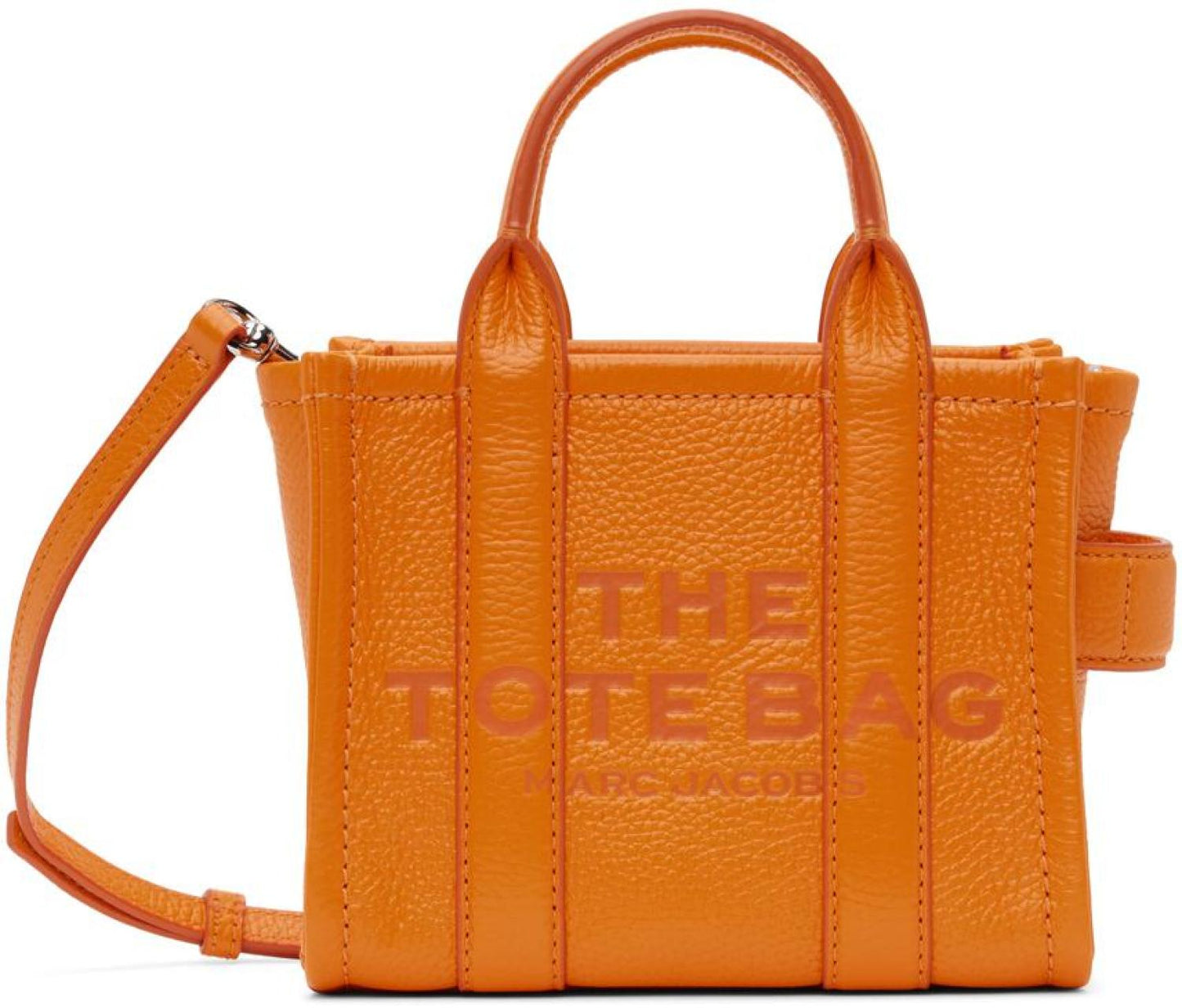 Orange 'The Leather Mini' Tote